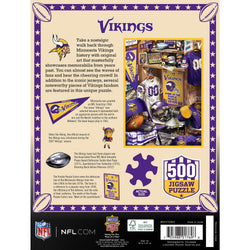 Minnesota Vikings - Locker Room 500 Piece Jigsaw Puzzle (ONLINE ORDER ONLY)