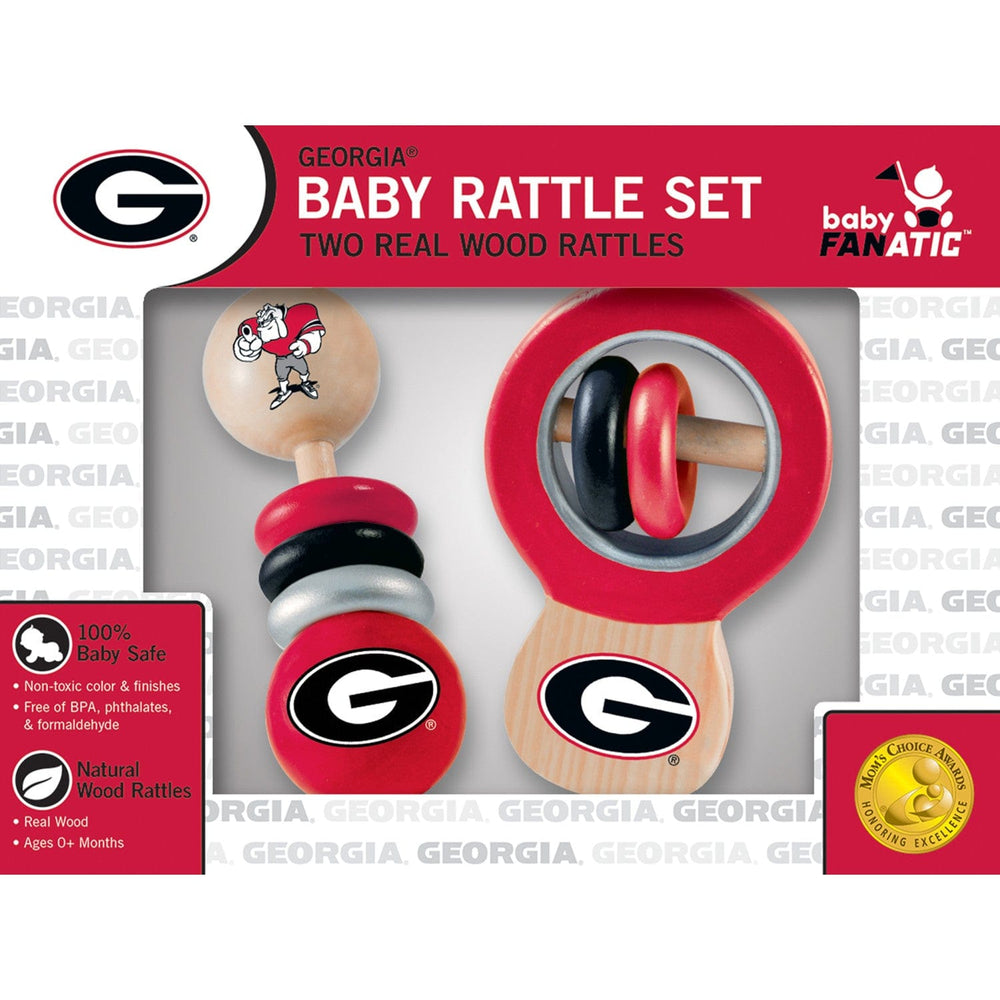 Georgia Bulldogs - Baby Rattles 2-Pack (ONLINE ORDER ONLY)