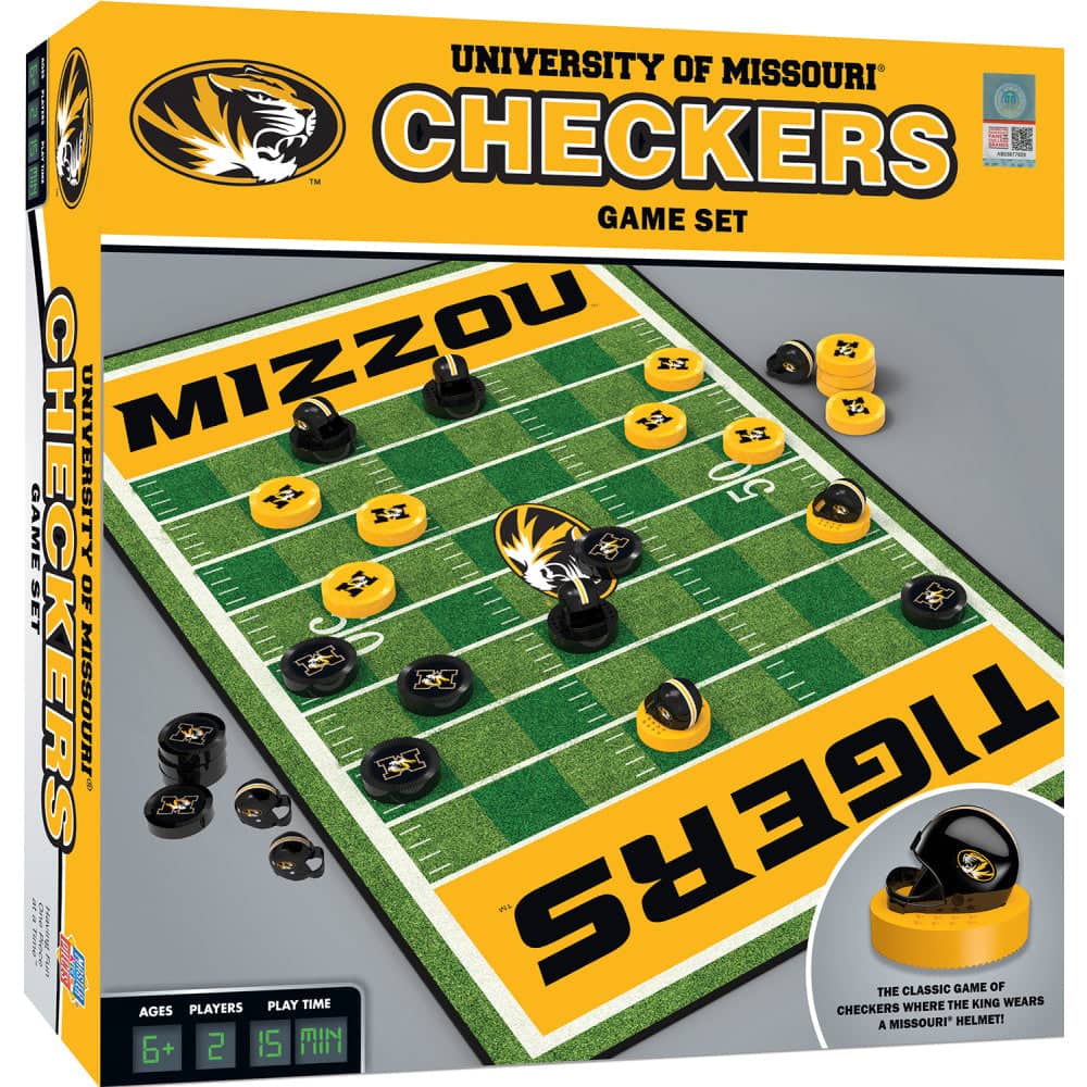 Missouri Tigers Checkers Board Game