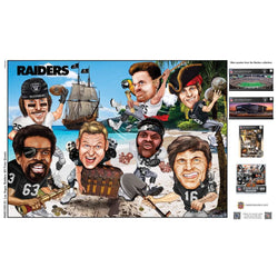Las Vegas Raiders - All-Time Greats 500 Piece Jigsaw Puzzle