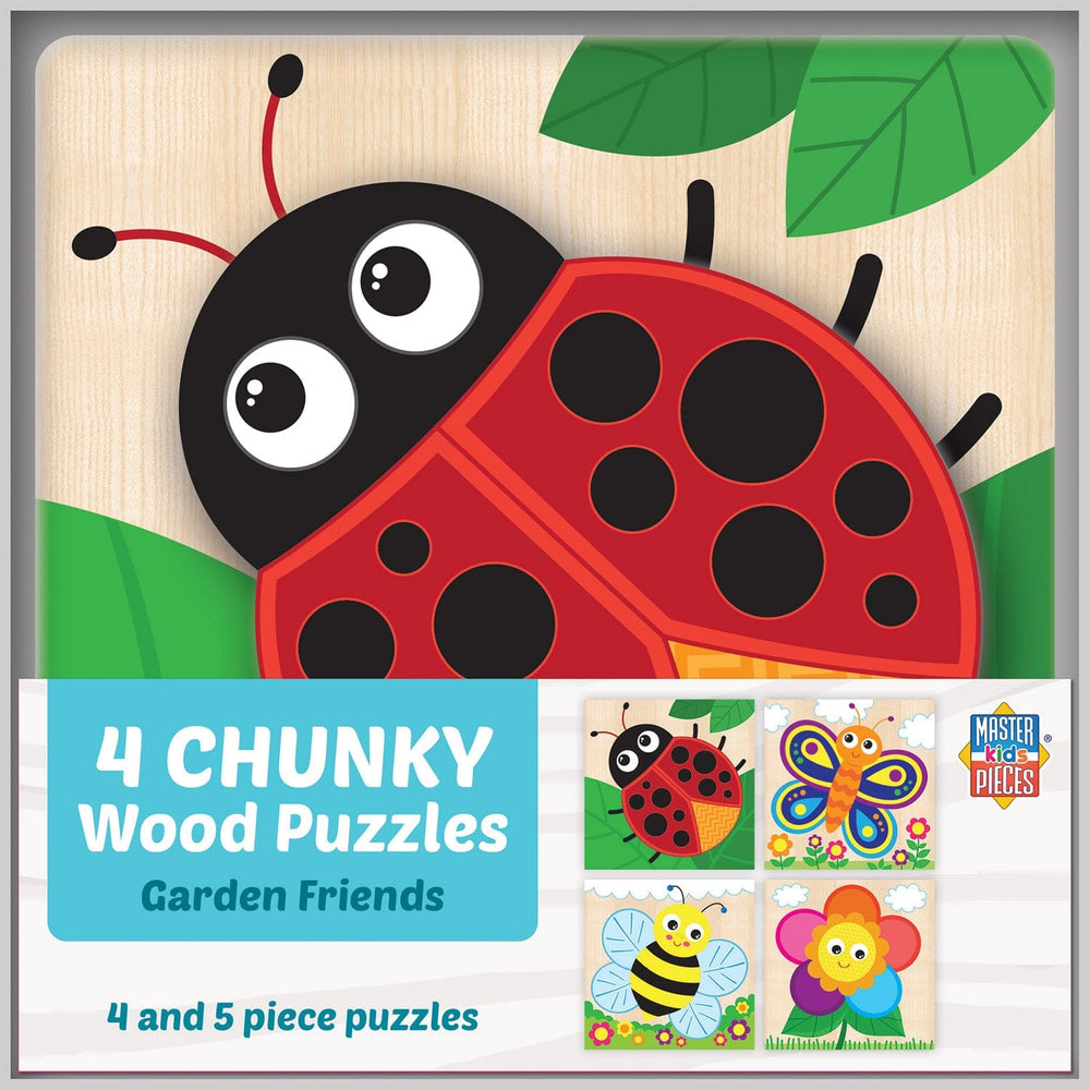 Garden Chunky Wood Puzzles - Kids 4 Pack (ONLINE ORDER ONLY)