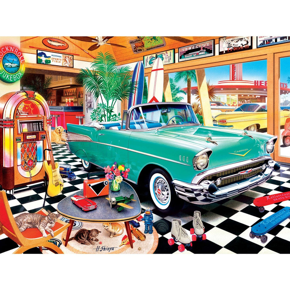 Wheels - Beach Side Chrome 750 Piece Jigsaw Puzzle (ONLINE ORDER ONLY)