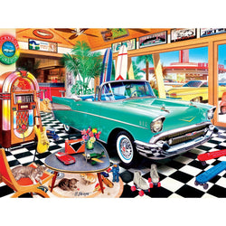 Wheels - Beach Side Chrome 750 Piece Jigsaw Puzzle (ONLINE ORDER ONLY)