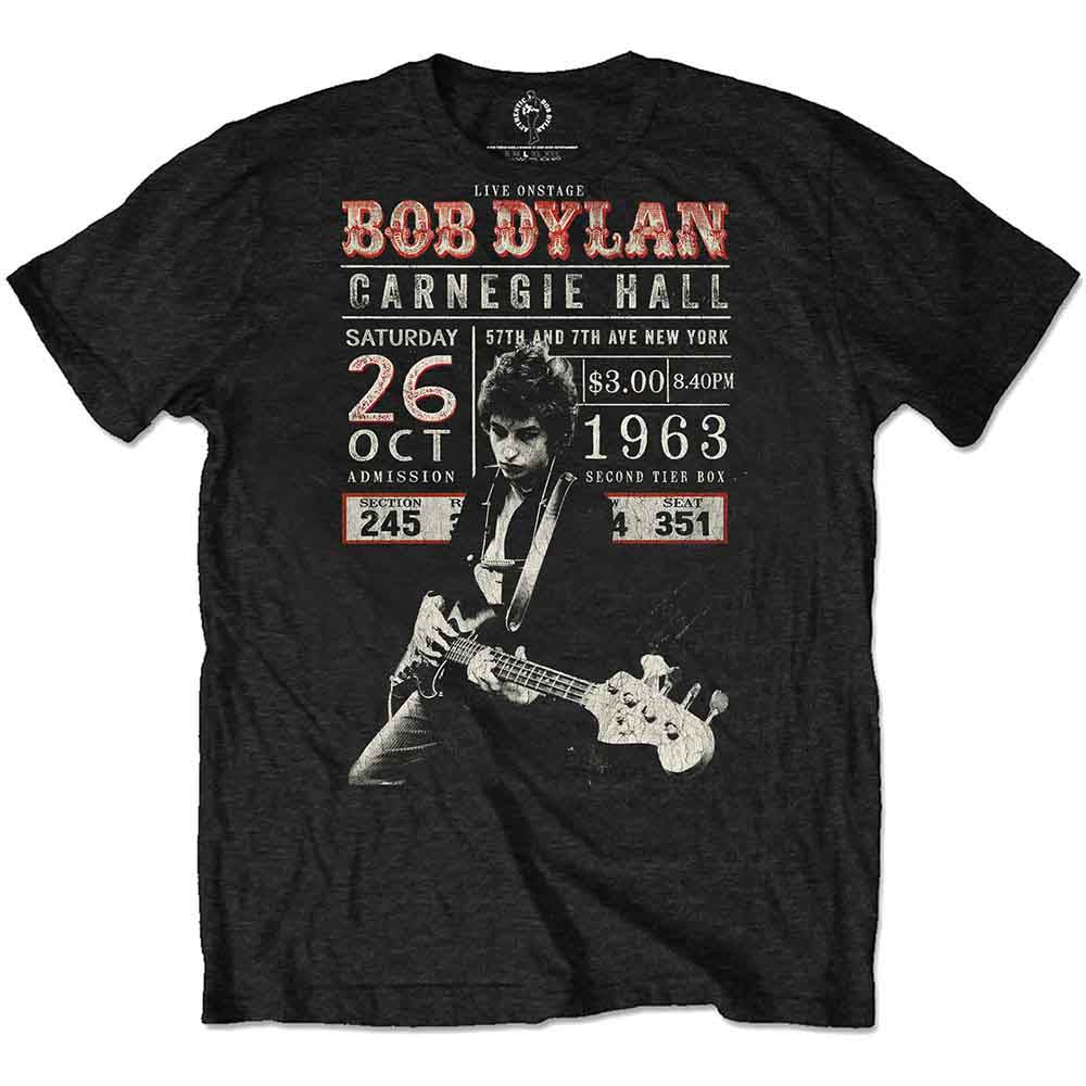 Bob Dylan - Carnegie Hall '63 [T-Shirt] (ONLINE ORDER ONLY)