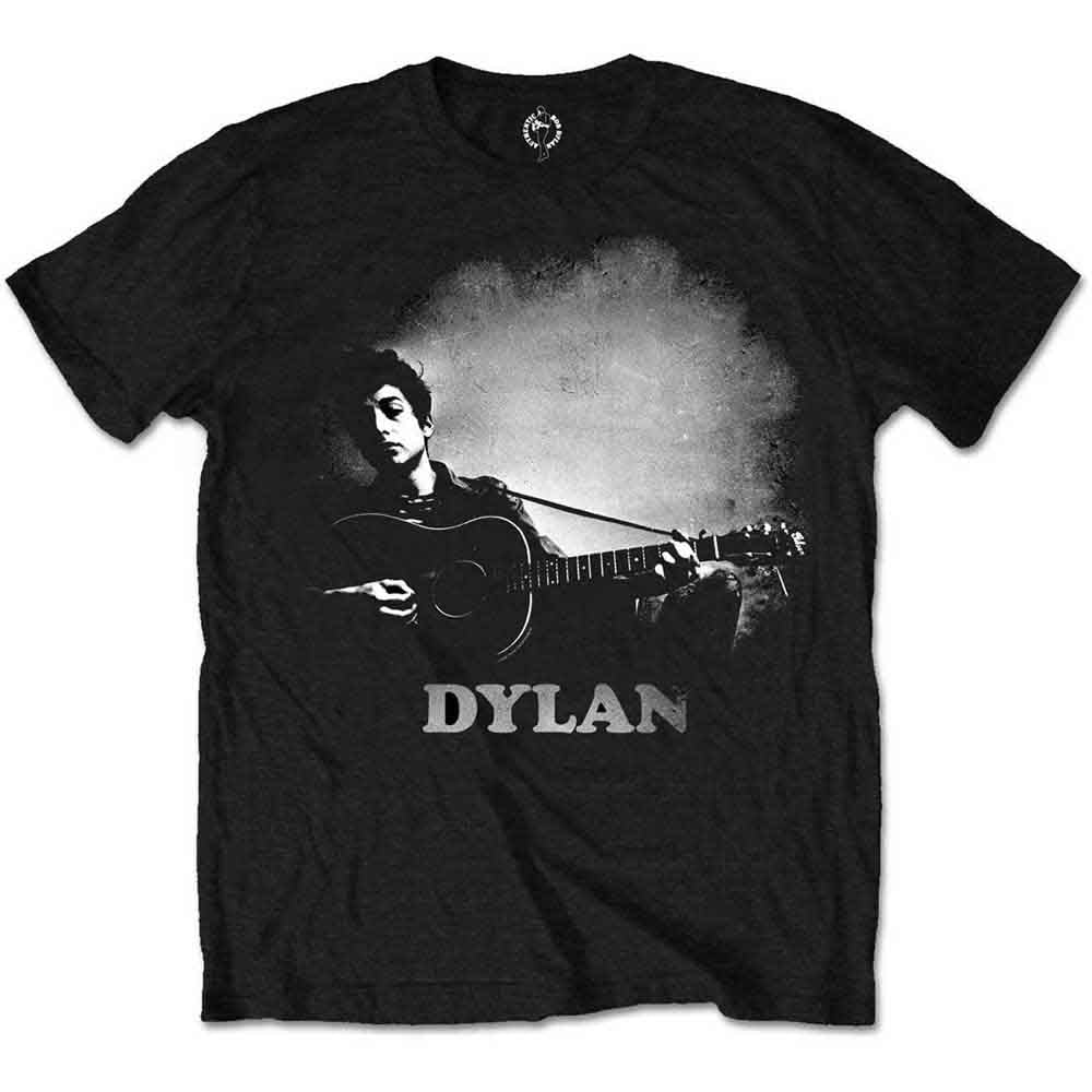 Bob Dylan - Guitar & Logo [T-Shirt] (ONLINE ORDER ONLY)