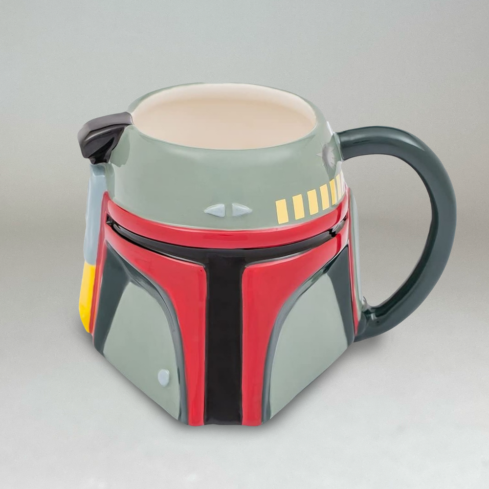 Boba Fett Mandalorian Helmet (Star Wars) Ceramic Sculpted Mug 20oz. (Online Order Only)