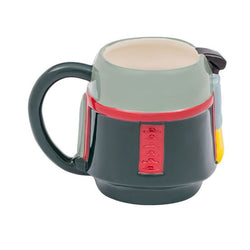 Boba Fett Mandalorian Helmet (Star Wars) Ceramic Sculpted Mug 20oz. (Online Order Only)