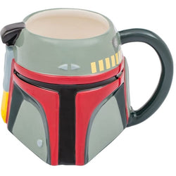 Boba Fett Mandalorian Helmet (Star Wars) Ceramic Sculpted Mug 20oz. (Online Order Only)