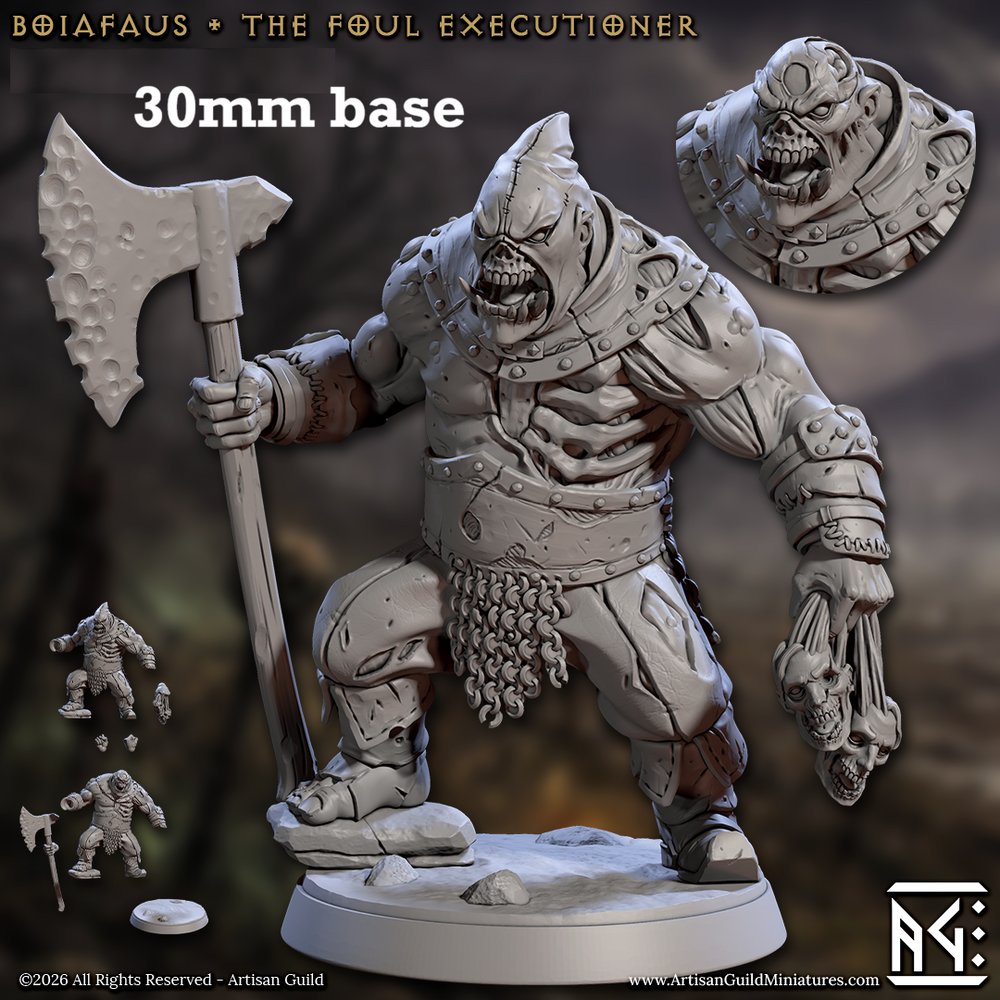 Boiafaus, the Foul Executioner (Male Half-Ogre Zombie) (ONLINE ORDER ONLY)
