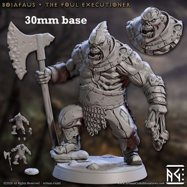 Boiafaus, the Foul Executioner (Male Half-Ogre Zombie) (ONLINE ORDER ONLY)
