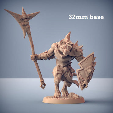 Bonegnasher Gnoll: Sculpt B (Male Gnoll Barbarian) (Online Only)
