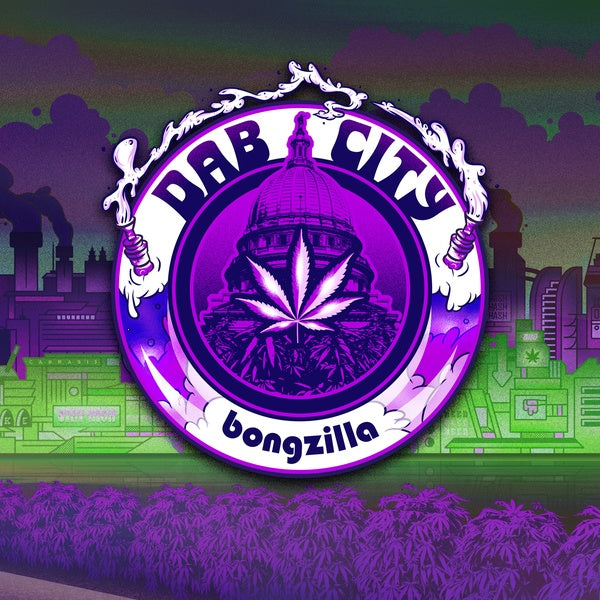 BONGZILLA - Dab City (White/Green/Purple Vinyl) [Vinyl] (ONLINE ORDER ONLY)