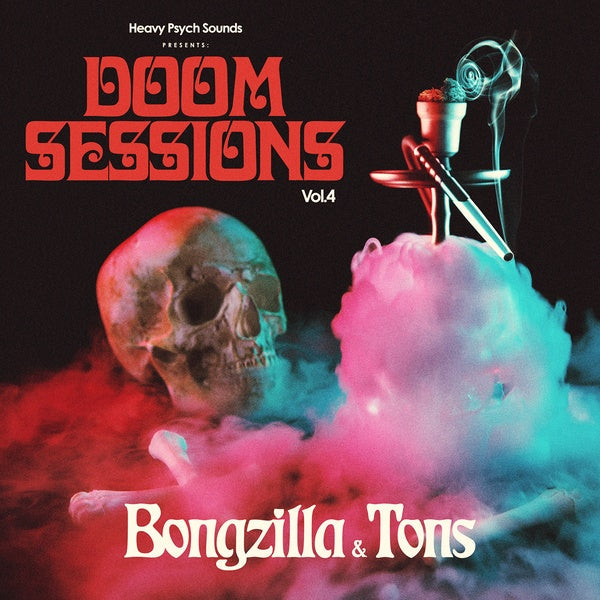 BONGZILLA/TONS - Doom Sessions Vol. 4 (Neon Magenta/Black Blue Striped Vinyl) [Vinyl] (ONLINE ORDER ONLY)