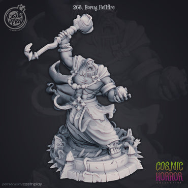 Borug Hellfire – Orc Warlock Miniature (ONLINE ORDER ONLY)
