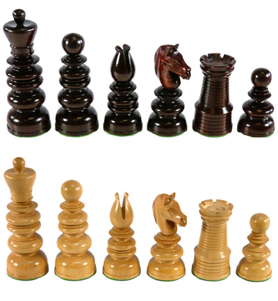 Chess Pieces - 4.25" Bud Rosewood Calvert Chess Pieces - 42BRCLV (ONLINE ORDER ONLY)