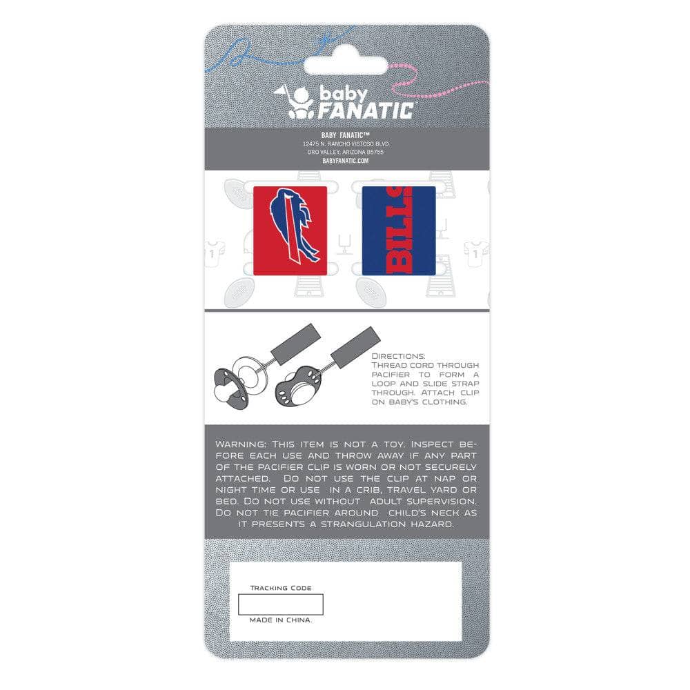 Buffalo Bills - Pacifier Clip 2-Pack (ONLINE ORDER ONLY)