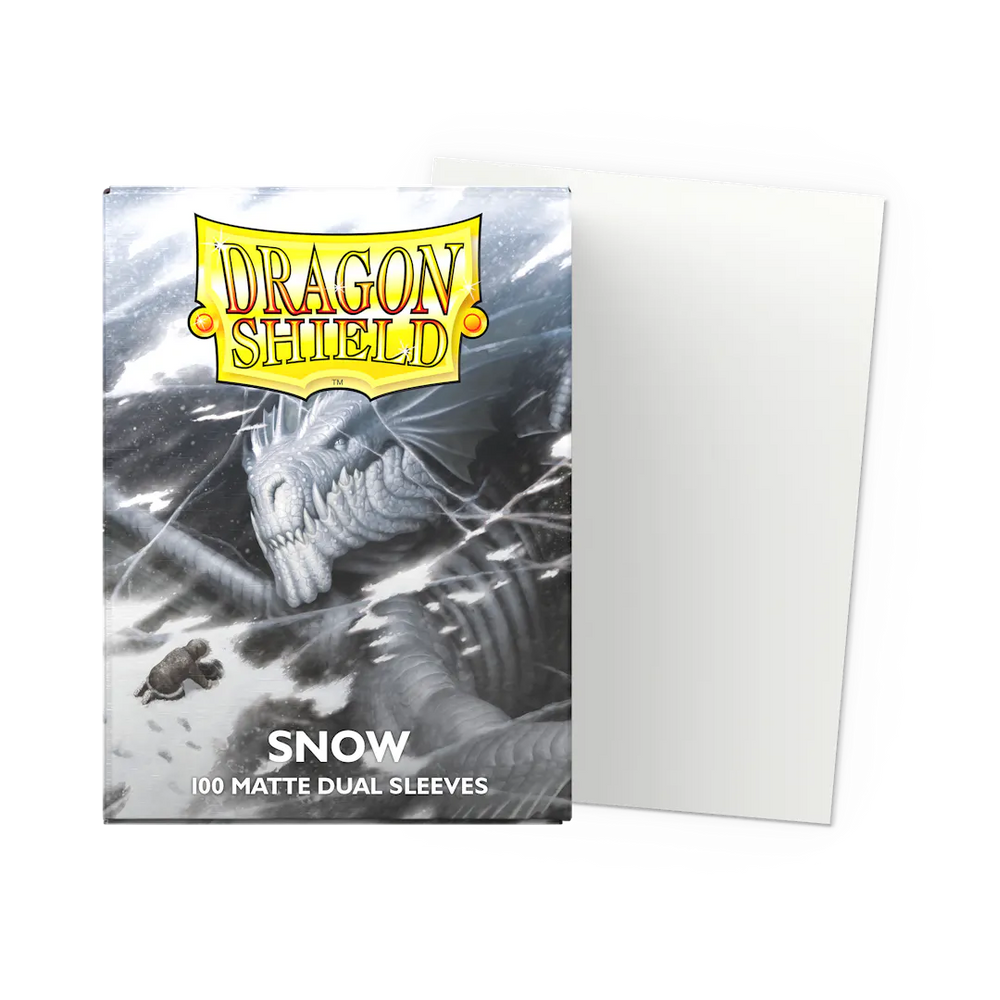 Dragon Shield: Snow - Matte Dual Sleeves - Standard Size
