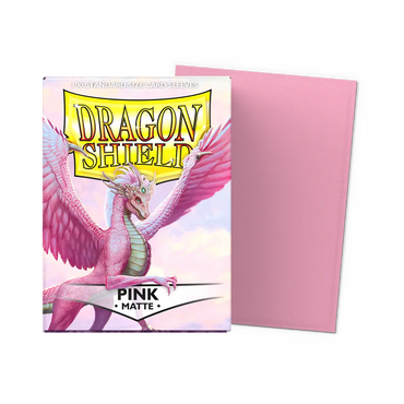Dragon Shield: Standard 100ct Sleeves - Pink (Matte) (Online Order Only)