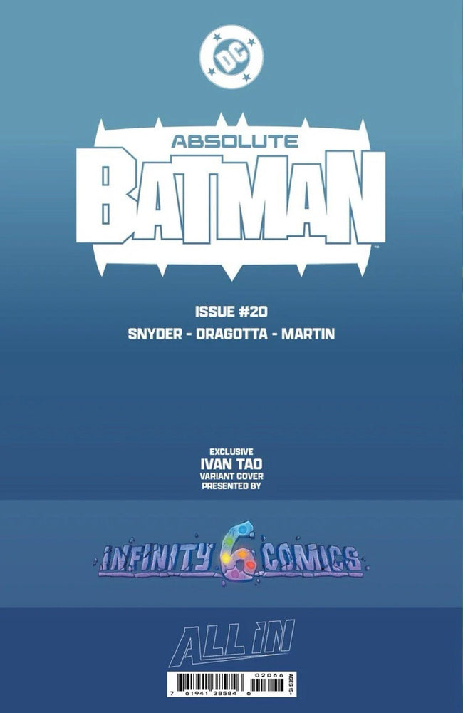 [GLOW IN THE DARK] ABSOLUTE BATMAN #20 IVAN TAO EXCLUSIVE VIRGIN VAR (06/03/2026)