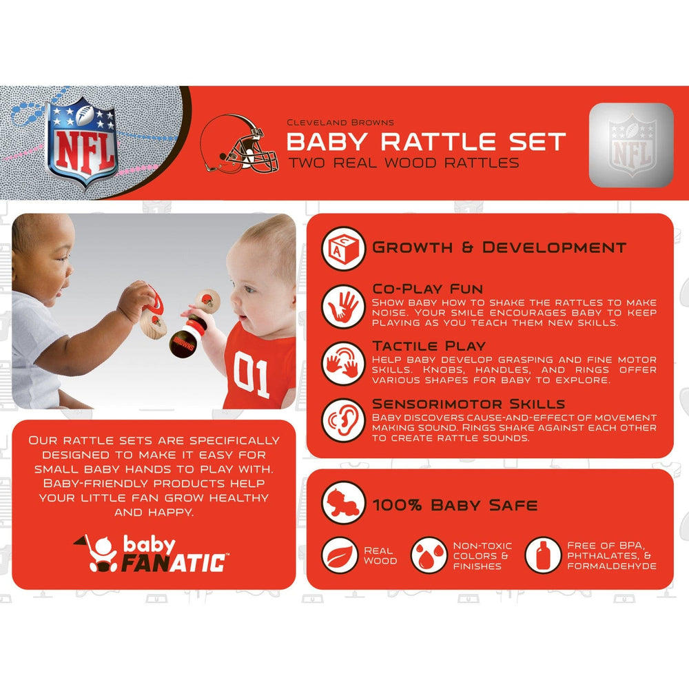 Cleveland Browns - Baby Rattles 2-Pack (ONLINE ORDER ONLY)