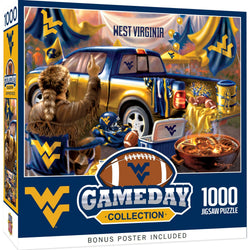West Virginia Mountaineers - Gameday 1000 Piece Jigsaw Puzzle (ONLINE ORDER ONLY)