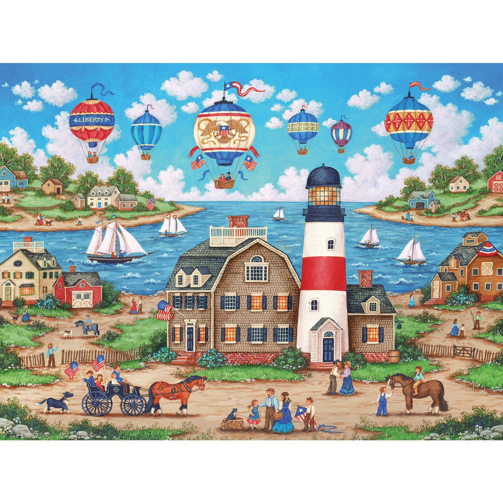 Heartland - Balloons Over the Bay 550 Piece Jigsaw Puzzle (ONLINE ORDER ONLY)