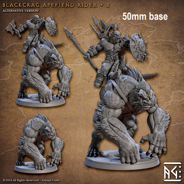 Blackcrag Apefiend Rider (Sculpt B) (Online Order Only)