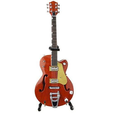 Brian Setzer Nashville Orange Dice Hollow Body Miniature Guitar Replica (Online Order Only)