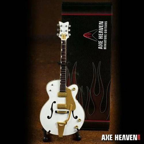 Brian Setzer White Hollow Body Miniature Guitar Replica (Online Order Only)