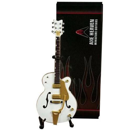 Brian Setzer White Hollow Body Miniature Guitar Replica (Online Order Only)