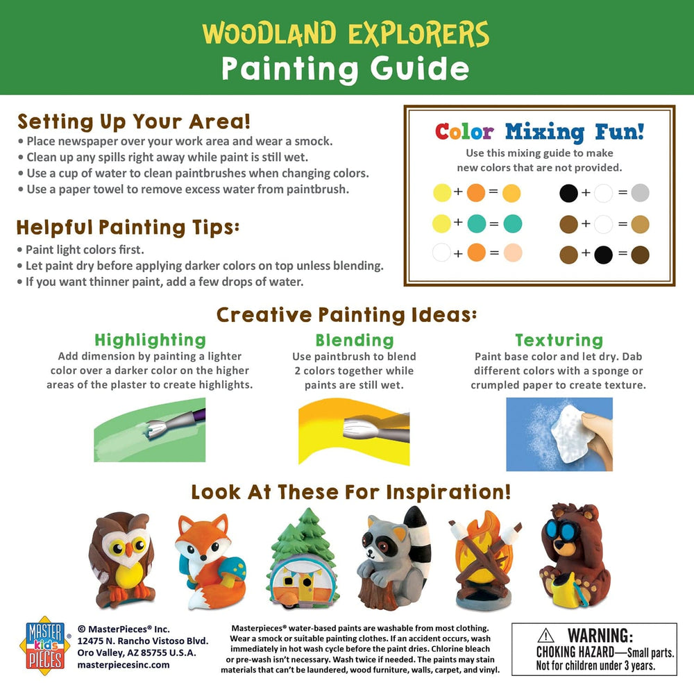 Woodland Explorers - Plaster Figurine Paint Set (ONLINE ORDER ONLY)