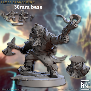 Brokk Bronzewind (Male Dwarf Pirate) (ONLINE ORDER ONLY)