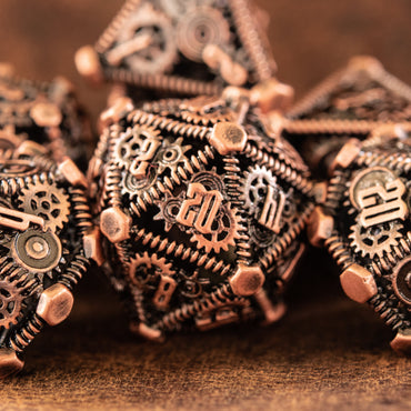 Weird West Wasteland Hollow Metal Dice Set - Bronze (ONLINE ORDER ONLY)