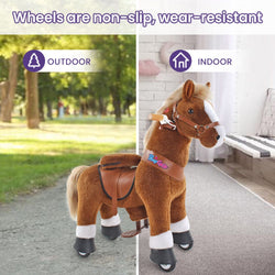 Model U Ride-On Pony Age 3-4 Brown (ONLINE ORDER ONLY)