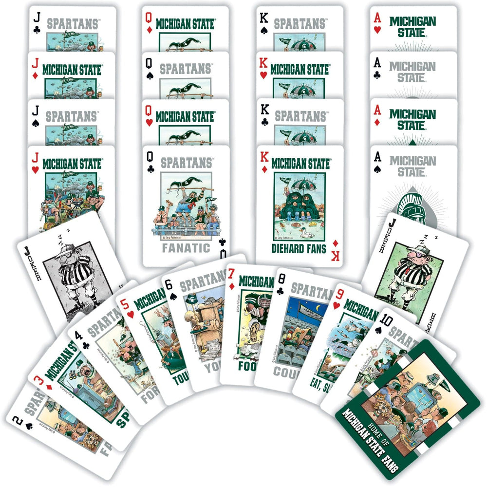 Michigan State Spartans Fan Deck Playing Cards - 54 Card Deck (ONLINE ORDER ONLY)