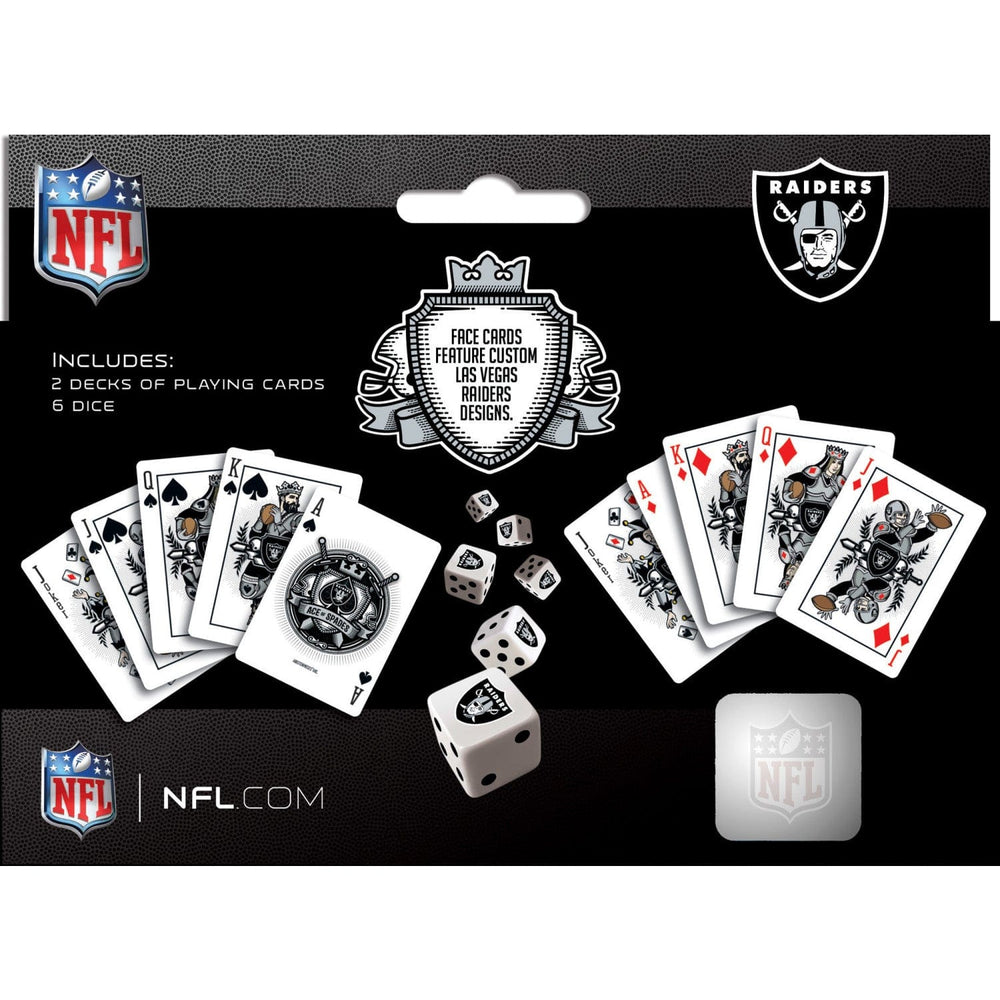 Las Vegas Raiders - 2-Pack Playing Cards & Dice Set (ONLINE ORDER ONLY)