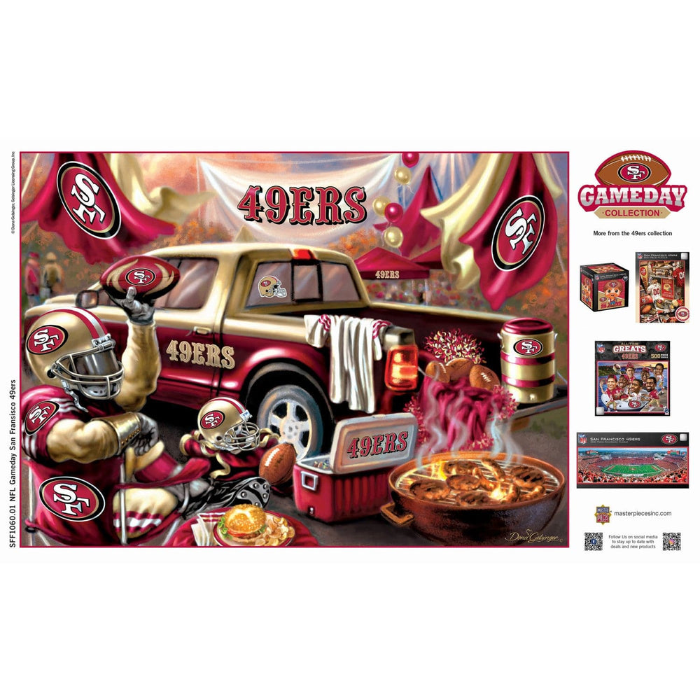 San Francisco 49ers - Gameday 1000 Piece Jigsaw Puzzle (ONLINE ORDER ONLY)