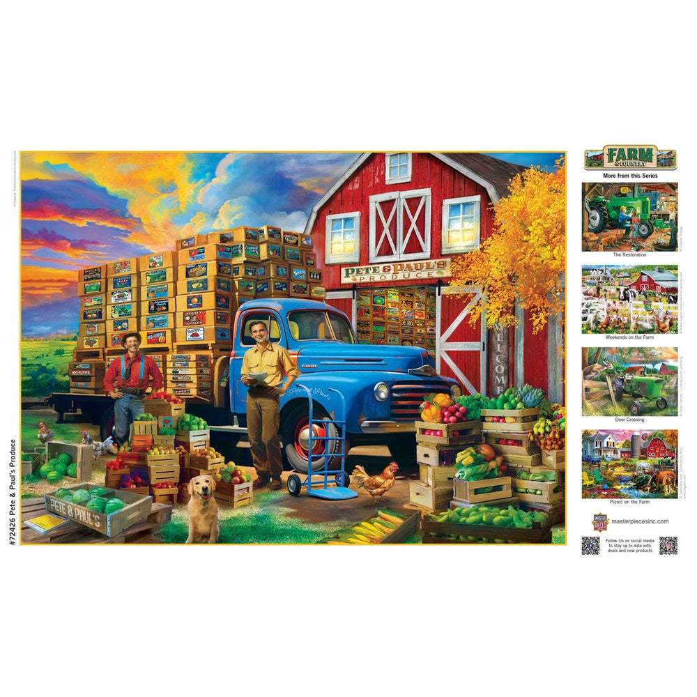 Farm & Country - Pete & Paul's Produce 1000 Piece Jigsaw Puzzle (ONLINE ORDER ONLY)