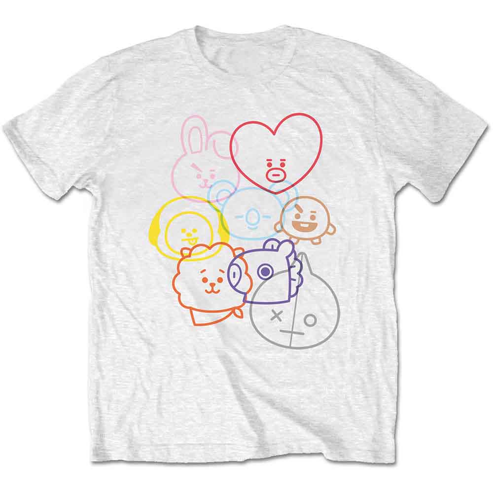 BT21 - Faces [T-Shirt] (ONLINE ORDER ONLY)