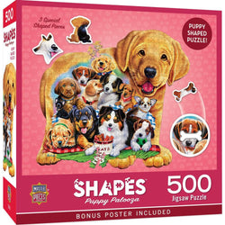 Shapes - Puppy Palooza 500 Piece Jigsaw Puzzle (ONLINE ORDER ONLY)