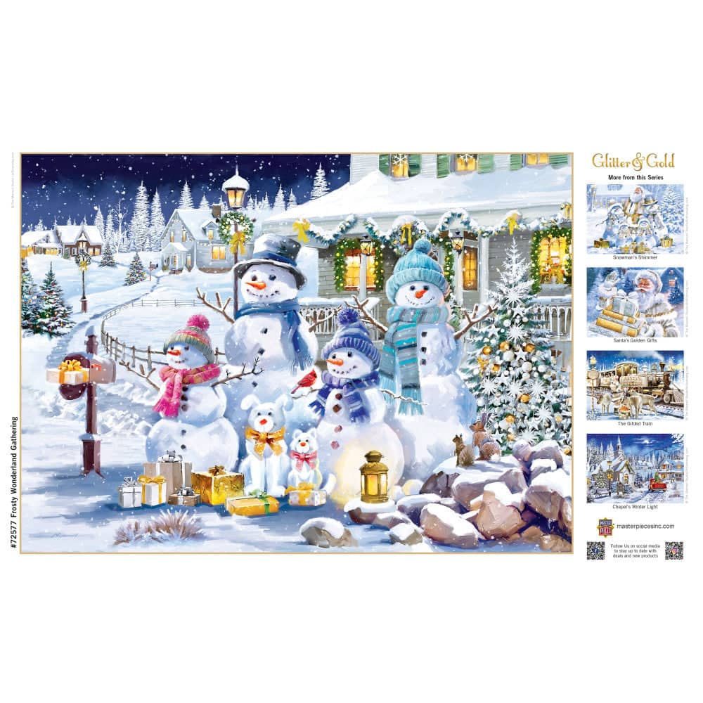 Glitter & Gold - Frosty Wonderland Gathering 1000 Piece Jigsaw Puzzle (ONLINE ORDER ONLY)