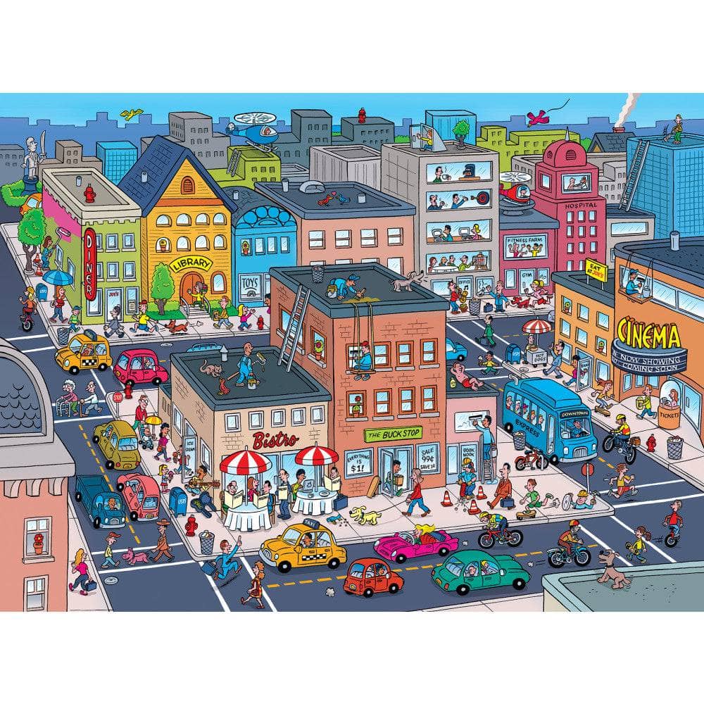 101 Things to Spot in Town - 101 Piece Jigsaw Puzzle (ONLINE ORDER ONLY)