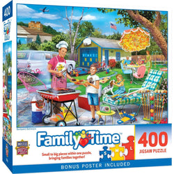 Family Time - Backyard Barbeque 400 Piece Jigsaw Puzzle (ONLINE ORDER ONLY)