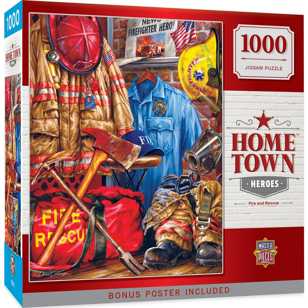 Hometown Heroes - Fire and Rescue 1000 Piece Jigsaw Puzzle (ONLINE ORDER ONLY)