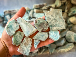 Bulk Rough Larimar Slabs (ONLINE ORDER ONLY)