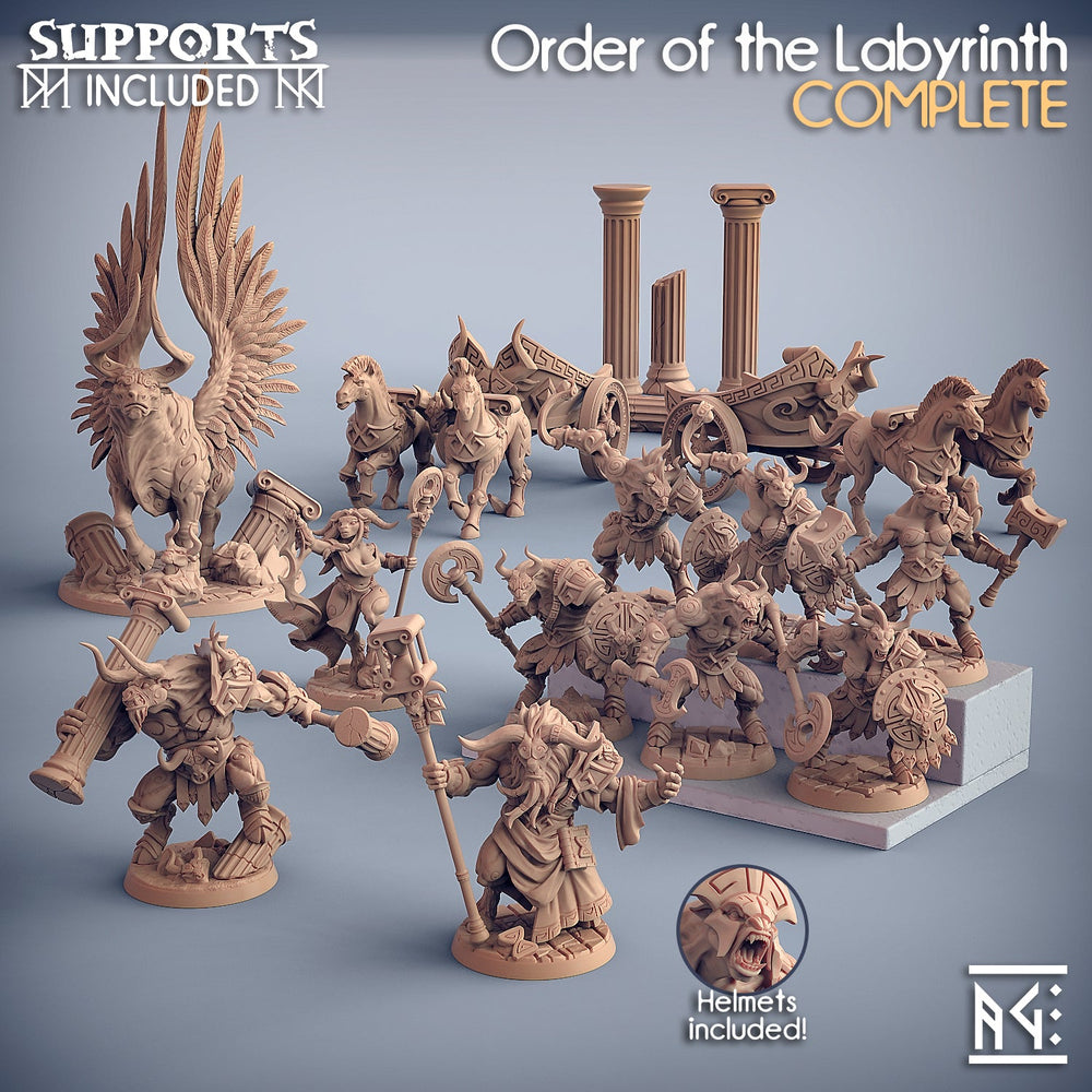 3D Printed Artisan Guild Modular Labirynth Minocs Order of the Labyrinth 28mm 32mm (Online Only)