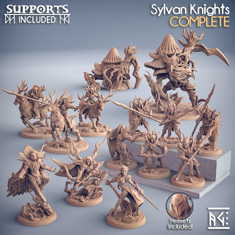 3D Printed Artisan Guild Sylvan Stag Rider Sylvan Knights 28mm 32mm (Online Only)