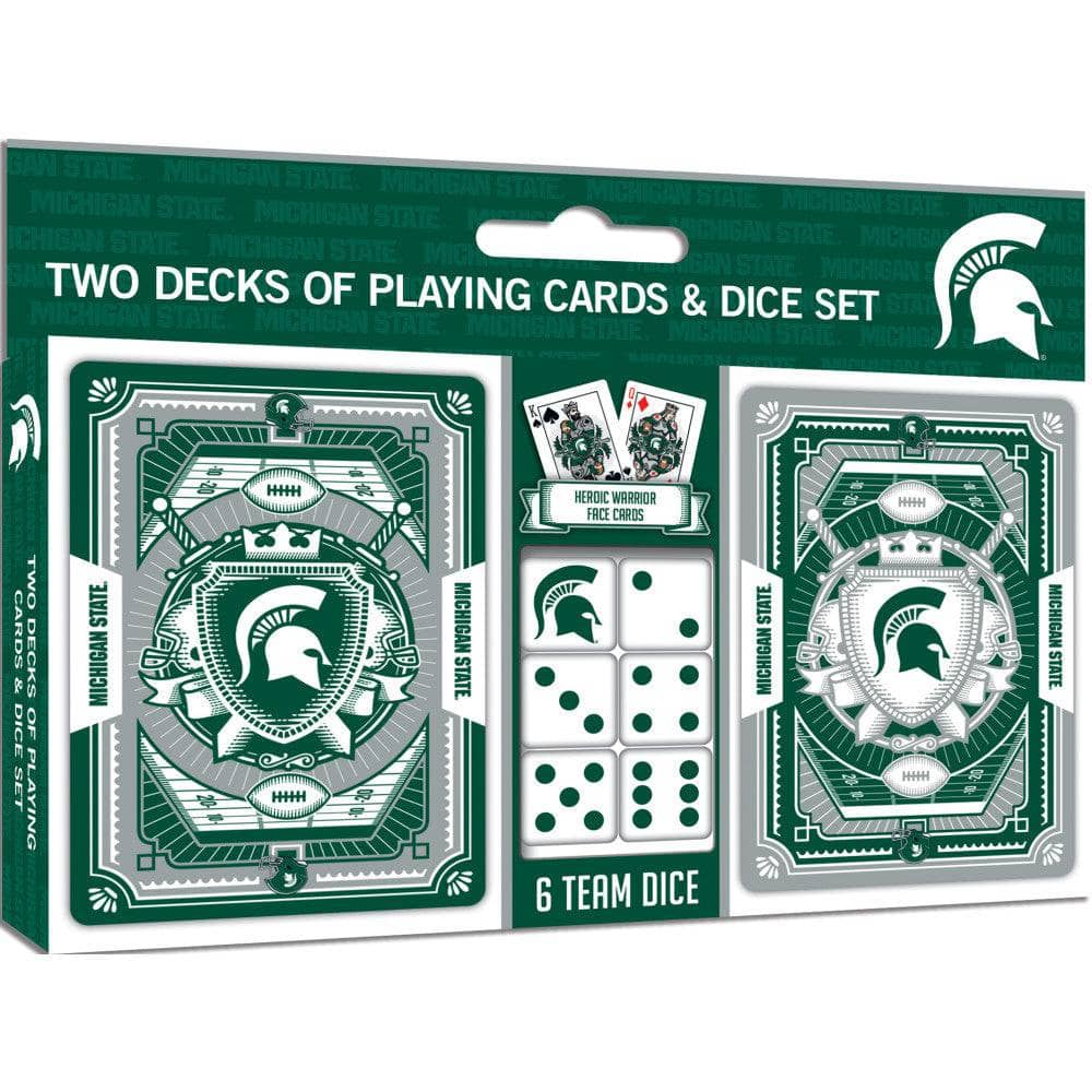 Michigan State Spartans - 2-Pack Playing Cards & Dice Set (ONLINE ORDER ONLY)