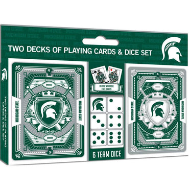 Michigan State Spartans - 2-Pack Playing Cards & Dice Set (ONLINE ORDER ONLY)