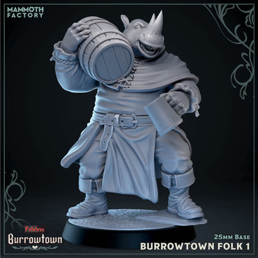 Burrowtown Folk: Sculpt 1 (Male Rhox Villager) (ONLINE ORDER ONLY)